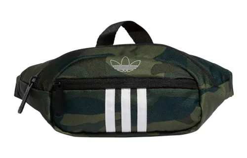 Adidas Originals Polyester Fanny Pack, Sling Bag, Shoulder Bag, Crossbody Bag Unisex Camouflage