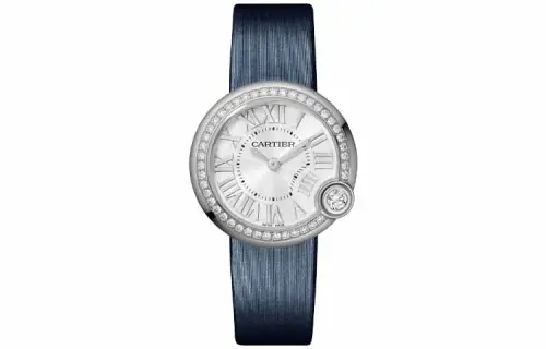 CARTIER White Balloon Collection Quartz Movement 30m Waterproof Women's Watch 30mm Silver Dial