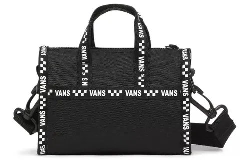 Vans Polyester Handbag, Shoulder Bag, Crossbody Bag Regular Unisex Black