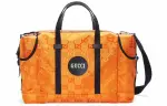 GUCCI Off The Grid Nylon With Leather Shoulder Bag, Crossbody Bag, Handbag Unisex Orange/Black