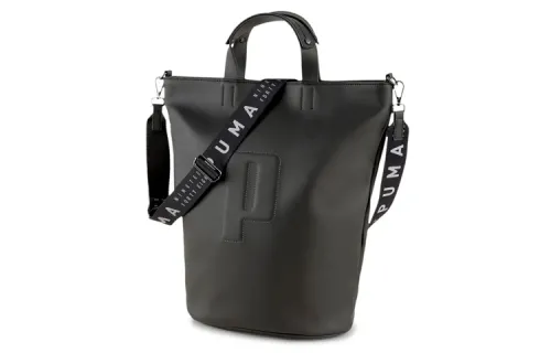 PUMA Synthetic Leather Handbag, Crossbody Bag, Shoulder Bag Regular Women's Black