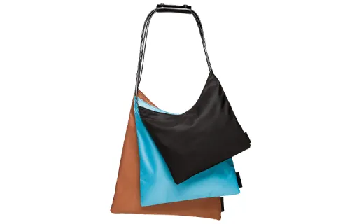 New Balance Nylon Shoulder Bag Unisex Black Blue Brown