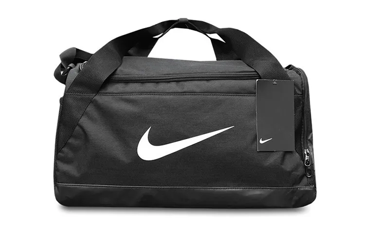 Nike Polyester Gym Bag Camping Bag One Shoulder Crossbody Handheld Travel Bag Unisex Black