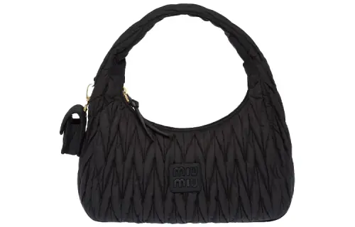 MIU MIU Re Nylon Recycled Nylon Shoulder Bag, Handbag Mini Women's Black