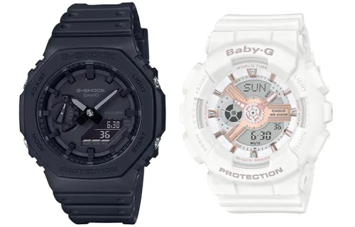 CASIO Unisex Pair Table Series Black Watch