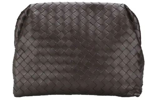 Bottega Veneta Leather Clutch Men's Brown