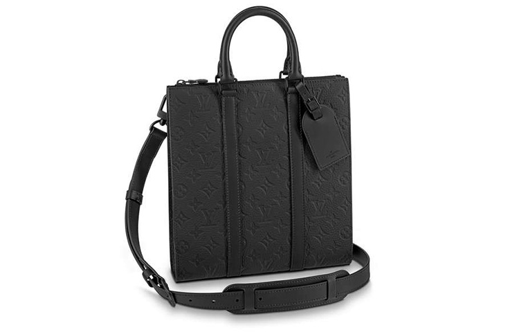 Мужская сумка Louis Vuitton Sac Plat Cross Taurillon (черная)