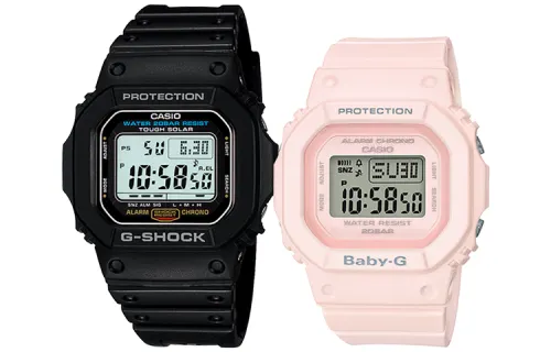 CASIO Unisex Pair Table Series Black Watch