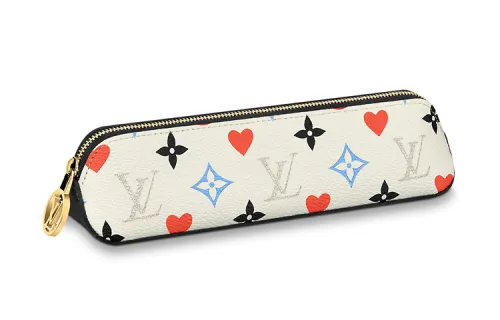 LOUIS VUITTON Elizabeth Pencil Pouch Game On White