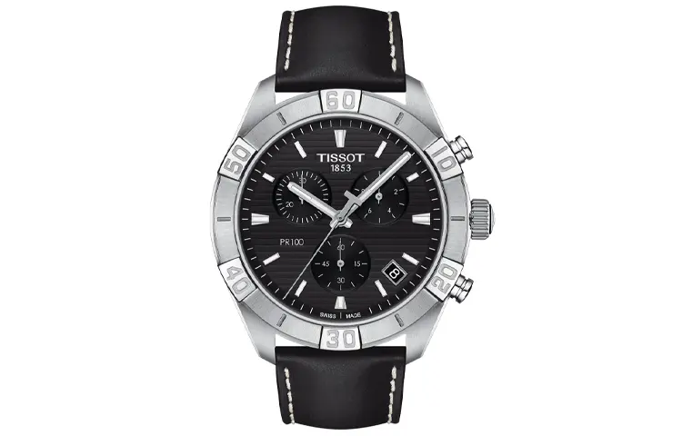 TISSOT PR100 Collection Quartz Movement 100m Waterproof Men's Watches Watch Black Dial Stainless Steel Case