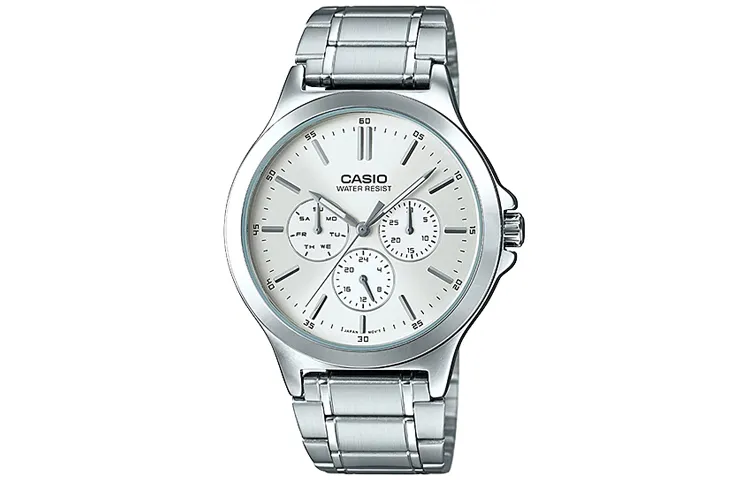 CASIO Men Standard Series Silver Watch MTP-V300D-7A