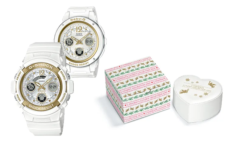CASIO Unisex Pair Table Series White Watch LOV-19A-7APR