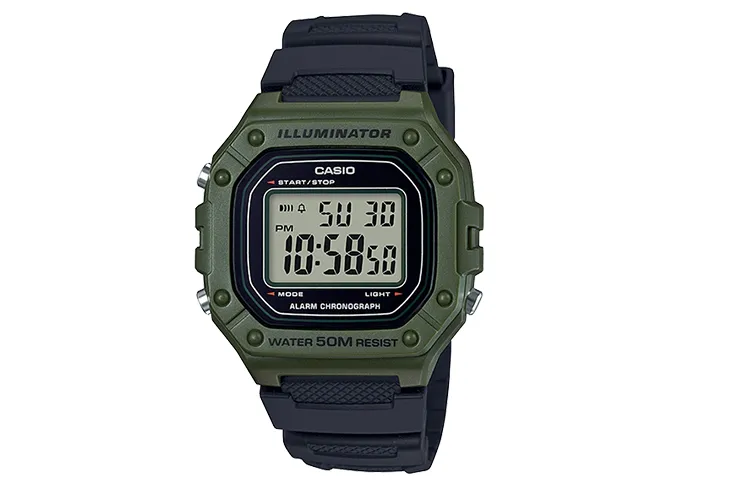 CASIO Quartz Movement Resin Strap Watch 44.4mm Men's Watches Gray Dial