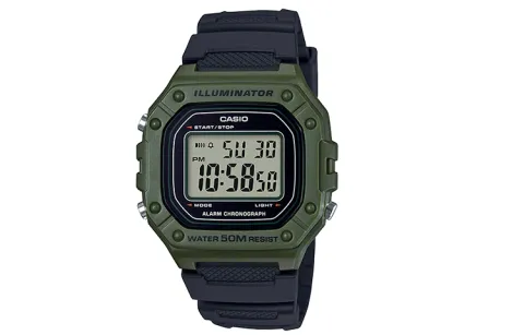 CASIO Quartz Movement Resin Strap Watch 44.4mm Men's Watches Gray Dial
