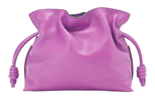 LOEWE Napa Calf Leather Handheld Shoulder Bag, Crossbody Bag Mini Women's Bright Purple