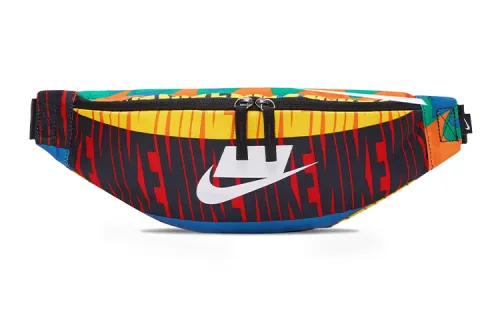 Nike Zip Closure Fabric Crossbody Bag, Fanny Pack Regular Unisex Multicolor