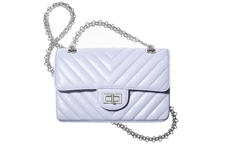 Сумка Chanel 21k 2.55 (лиловая)