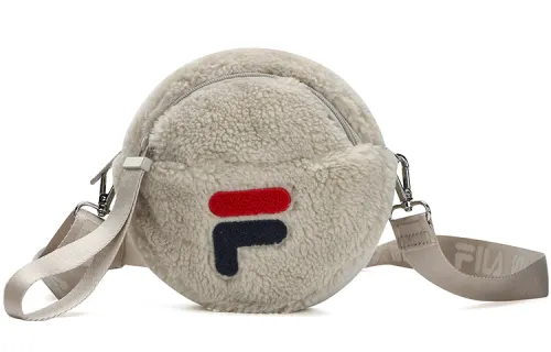 FILA Plush Fleece Shoulder Bag Regular Women's Wheat