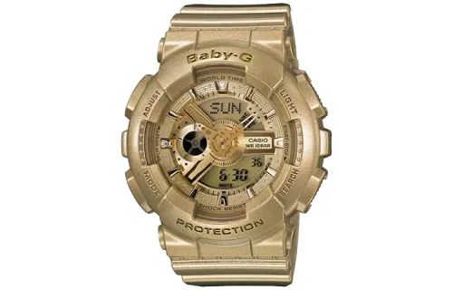 CASIO Women's BABY-G Gold Watch BA-111-9A