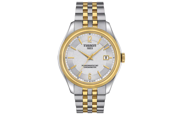 TISSOT Halo Collection Automatic Mechanical Movement Men's Watches Watch 41mm Silver Dial Stainless Steel Case