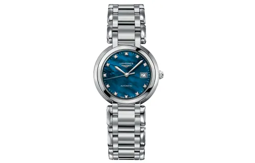 LONGINES Automatic Mechanical Movement 30m Waterproof Women's Watch 30mm Blue Dial Stainless Steel Case