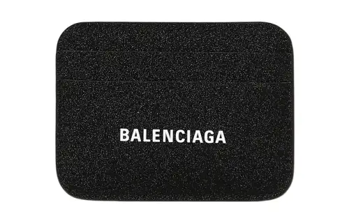 Balenciaga Polyurethane Wallet Unisex Black