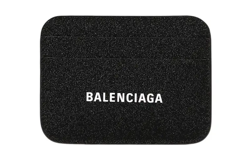 Balenciaga Polyurethane Wallet Unisex Black
