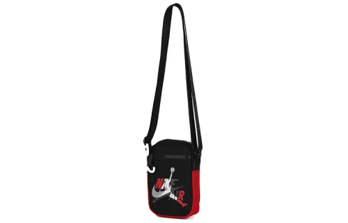 Jordan Polyester Cell Phone Pouch, Shoulder Bag, Crossbody Bag Regular Unisex Black