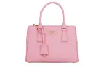 PRADA Galleria Killer Bag Leather Tote Bag, Shopping Bag Regular Women's Pink