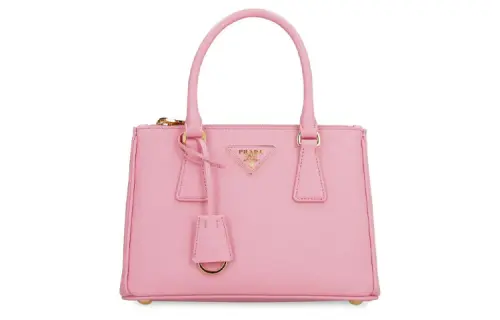 PRADA Galleria Killer Bag Leather Tote Bag, Shopping Bag Regular Women's Pink