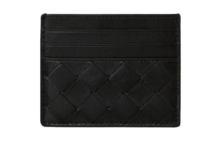 Bottega Veneta Cow Leather Card Holder Women's Black