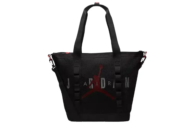 Jordan Fabric Tote Bag, Shopping Bag, Handbag, Shoulder Bag Regular Unisex Black