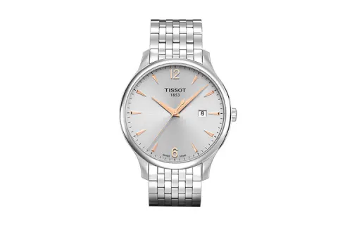 TISSOT Junya Collection Quartz Movement Minimalist Style Men's Watch 42mm Silver Dial Stainless Steel Case
