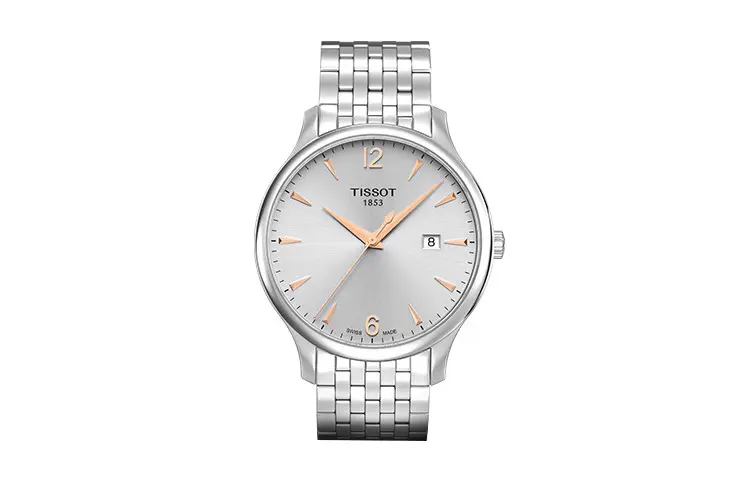 TISSOT Junya Collection Quartz Movement Minimalist Style Men's Watch 42mm Silver Dial Stainless Steel Case