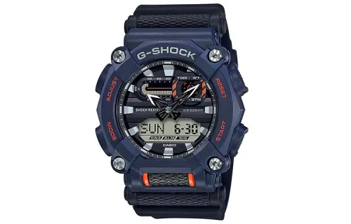 CASIO Men Liquid Crystal/Analog Dual Display Series Black Watch GA-900-2A