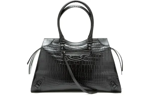 Balenciaga Cow Leather Crossbody Bag, Handbag Women's Black