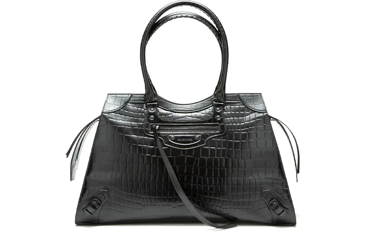 Balenciaga Cow Leather Crossbody Bag, Handbag Women's Black