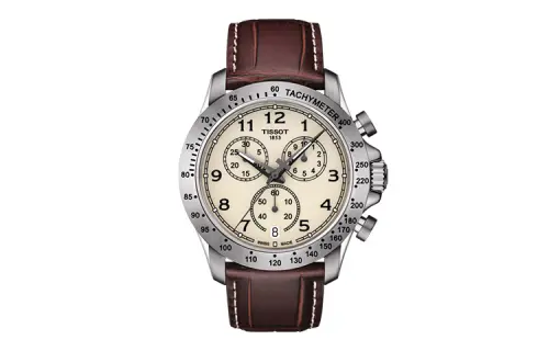 TISSOT V8 Quartz Movement 100m Waterproof Men's Watches Watch 42.5mm White Dial Stainless Steel Case