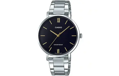 CASIO Women's Standard Series Silver Watch LTP-VT01D-1B
