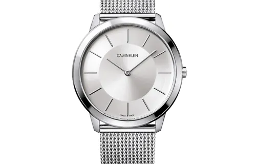CALVIN KLEIN Calvin Klein Wrist Watches Quartz Movement Stainless Steel Watchband Silver Dial Men's Watches