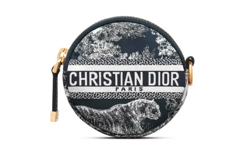 DIOR Technical Fabric Coin Purse Women's Blue