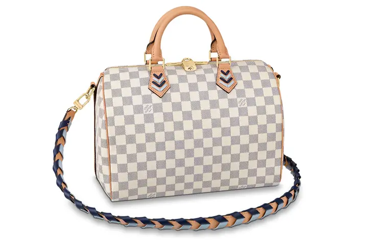 LOUIS VUITTON Speedy Bandouliere 30 Damier Azur