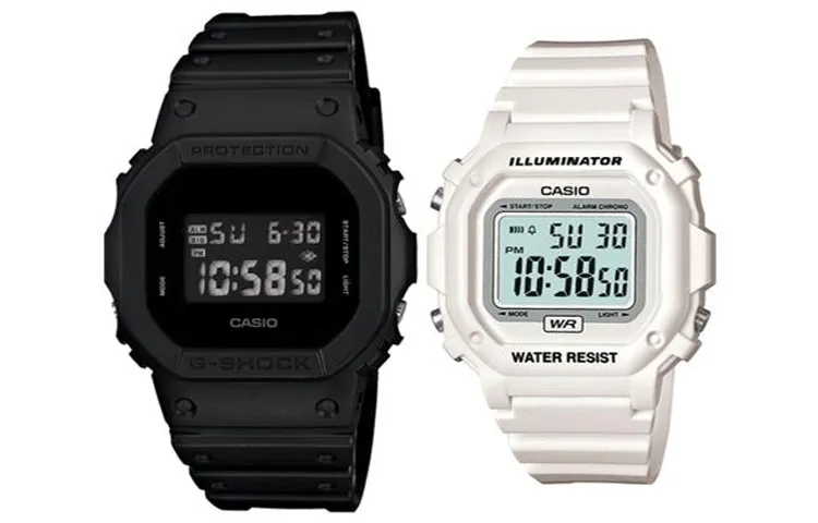 CASIO Unisex Pair Table Series Black Watch
