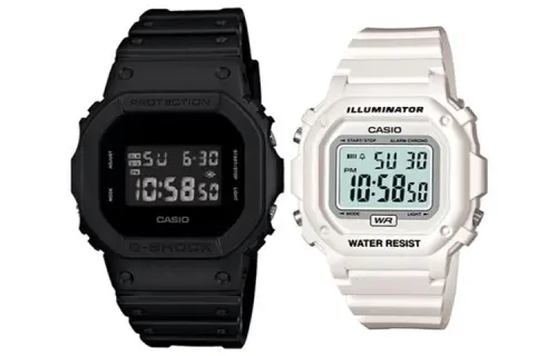 CASIO Unisex Pair Table Series Black Watch