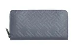 Bottega Veneta Zip Closure Cow Leather Wallet Men's Gray