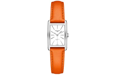 LONGINES Quartz waterproof women's watch, white dial, case stainless steel, watch strap, quartz mechanism, 30meter, 32mm
