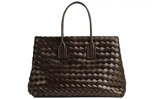 Bottega Veneta Leather Tote Bag, Shopping Bag, Shoulder Bag, Handbag Women's Black