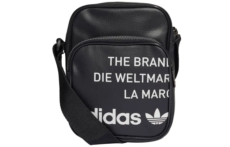 Adidas Originals Leather Crossbody Bags Mini Unisex Black