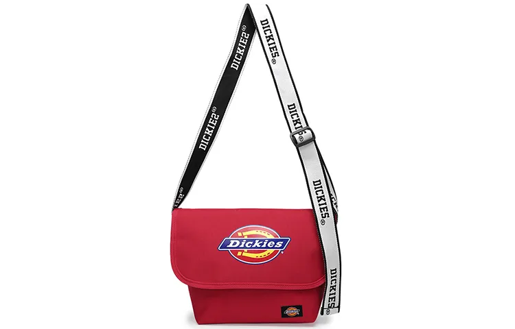 Dickies Polyester Messenger Bag, Crossbody Bag Medium Unisex Red