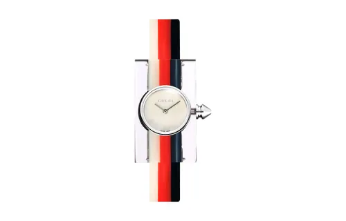 GUCCI VINTAGE WEB WATCH Wrist Watches Quartz Movement Resin Strap White Dial Women's Watch